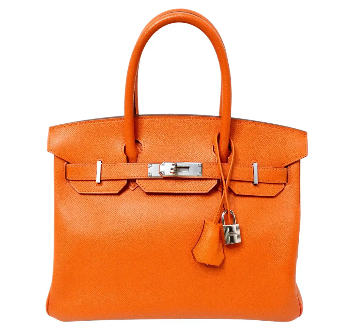 Hermes 2011 Birkin Orange Epsom Leather Handbag