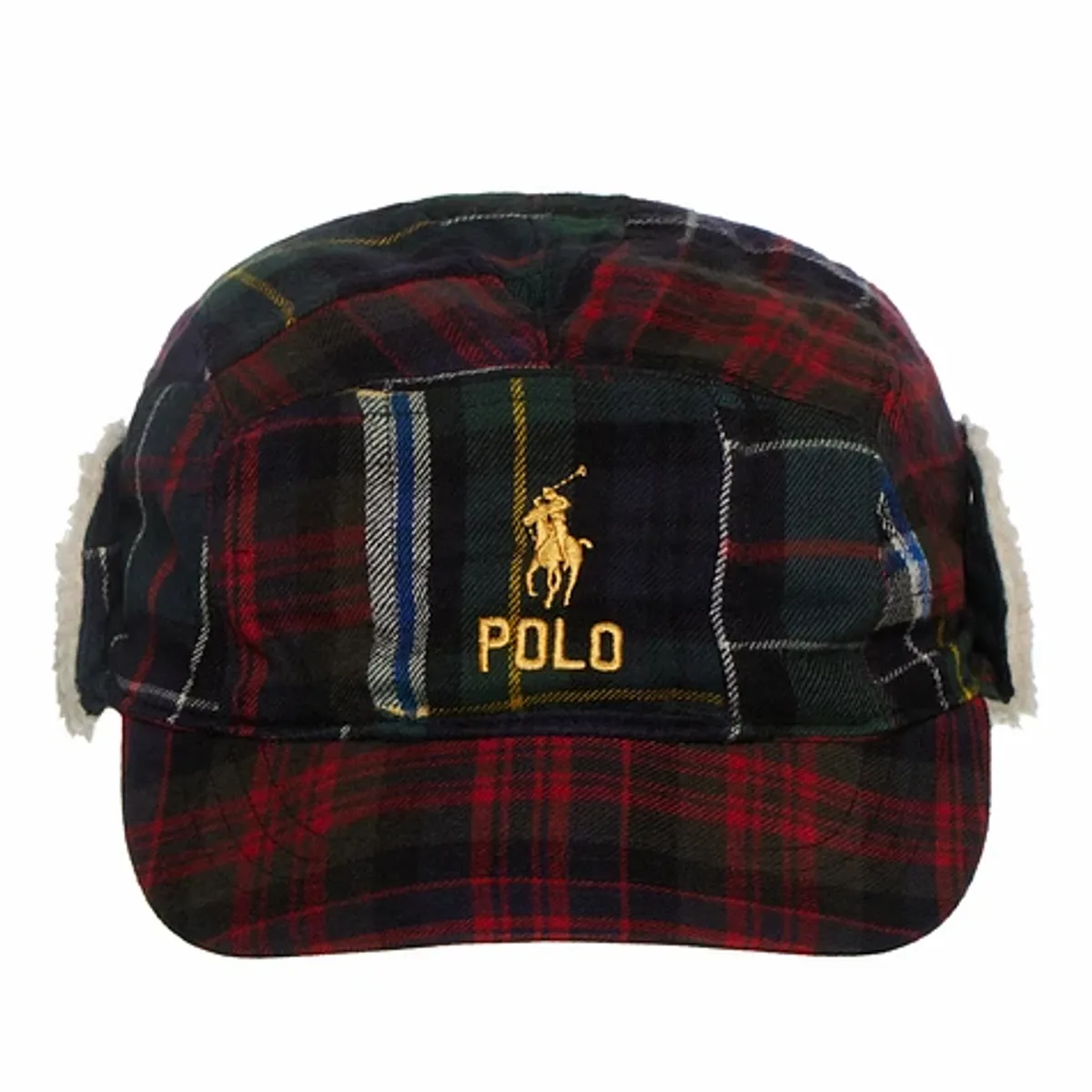 Ralph Lauren Plaid Flannel Trapper Earflap Cap Hat
