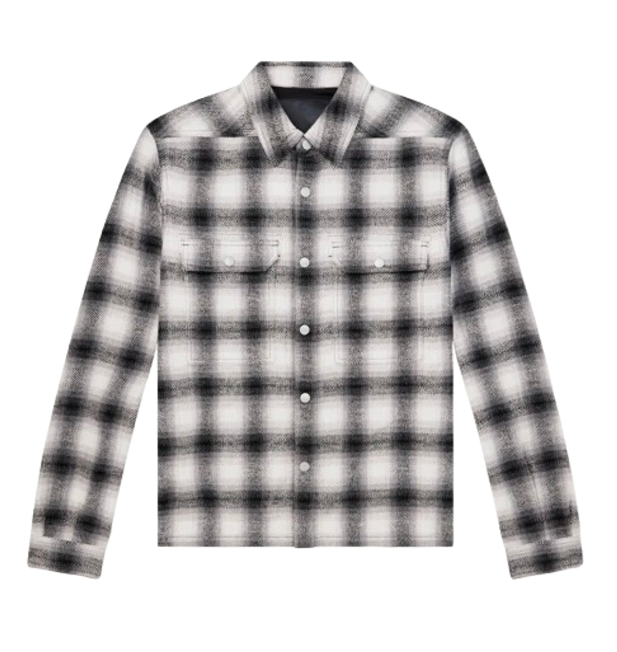 Rick Owens Level Cropped Checked Cotton Shirt