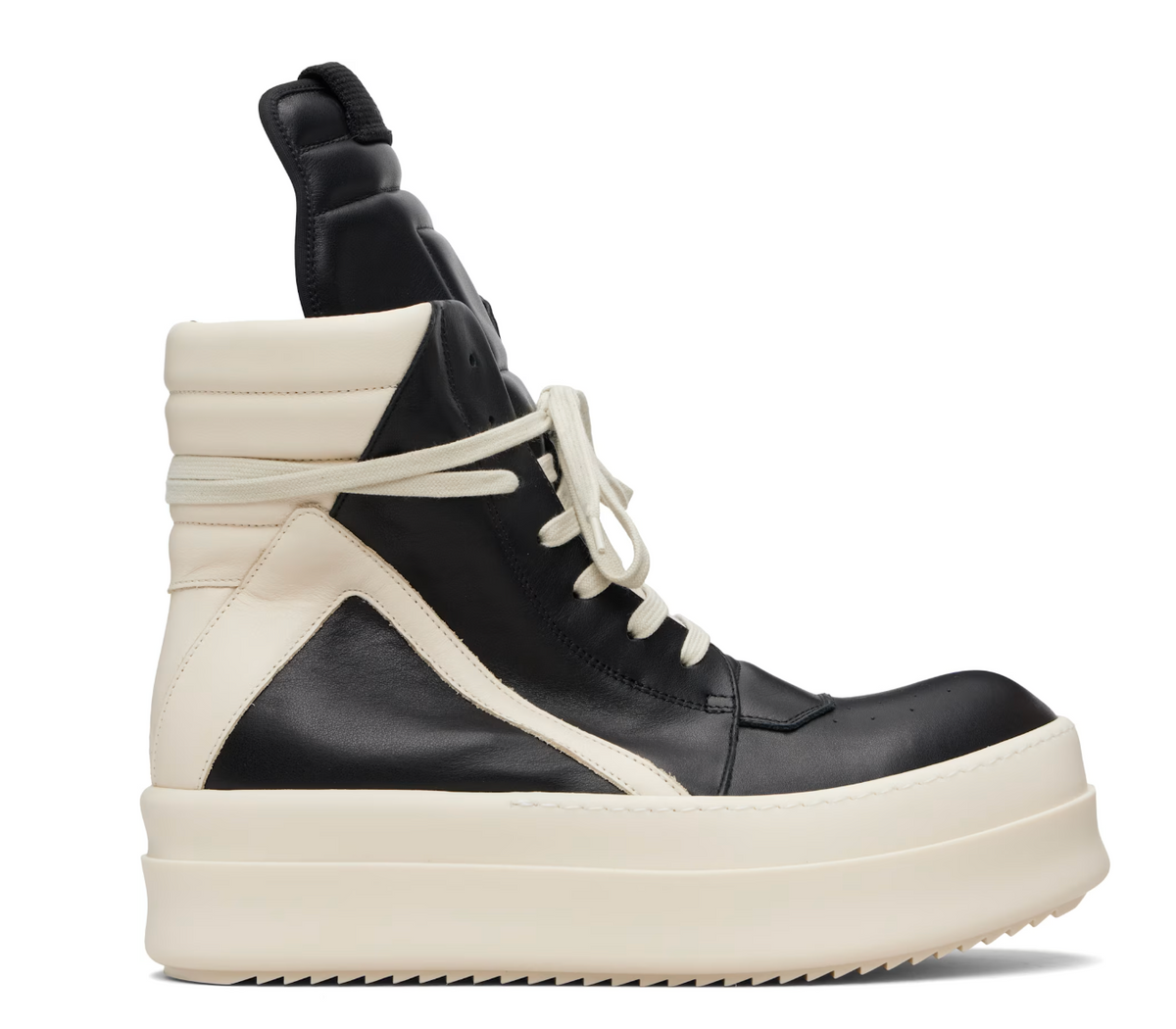 Rick Owens Black Temple Mega Bumper Geobasket Sneakers