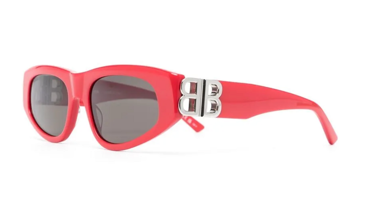 Balenciaga Dynasty D Frame Sunglasses red