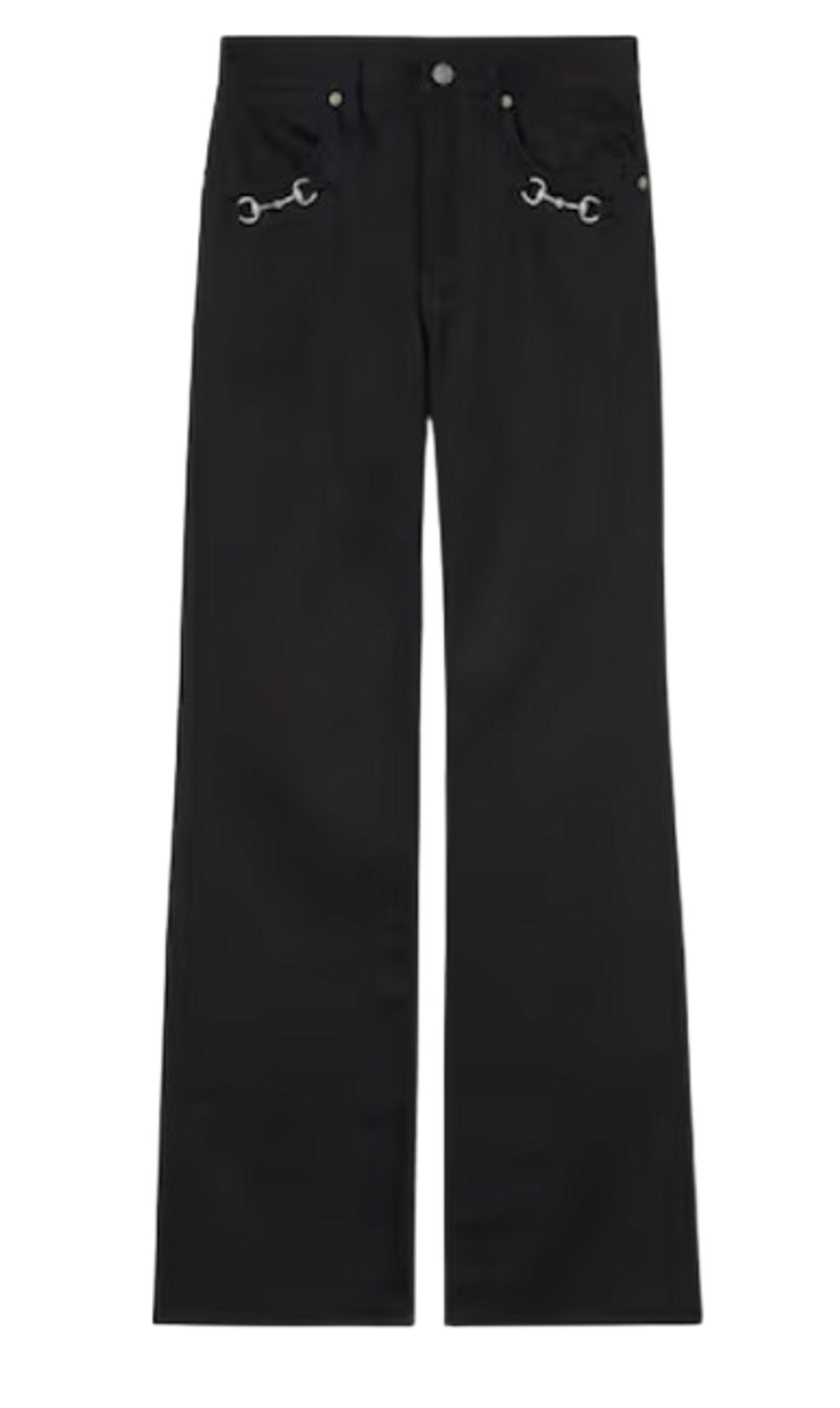 Gucci Cotton denim pants with Horsebit detail