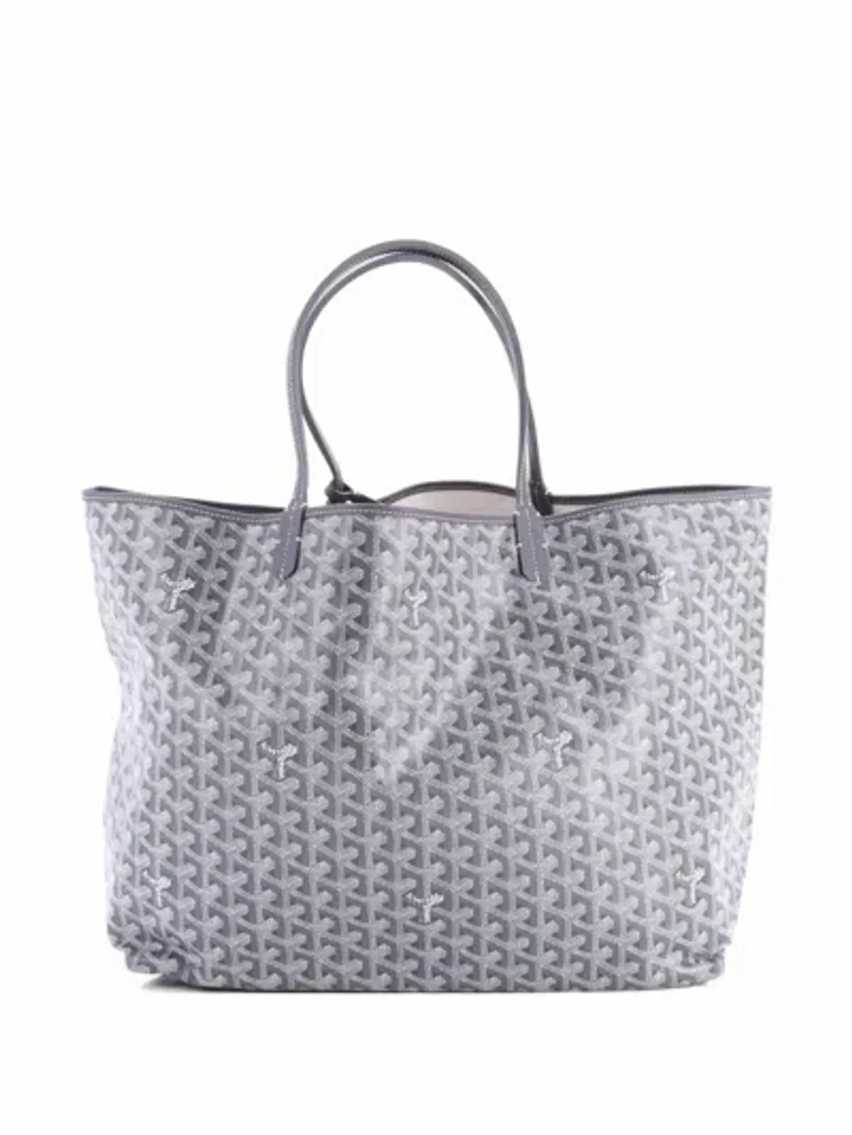 Goyard Saint Louis Coated Canvas Gm Tote Bag In Gray