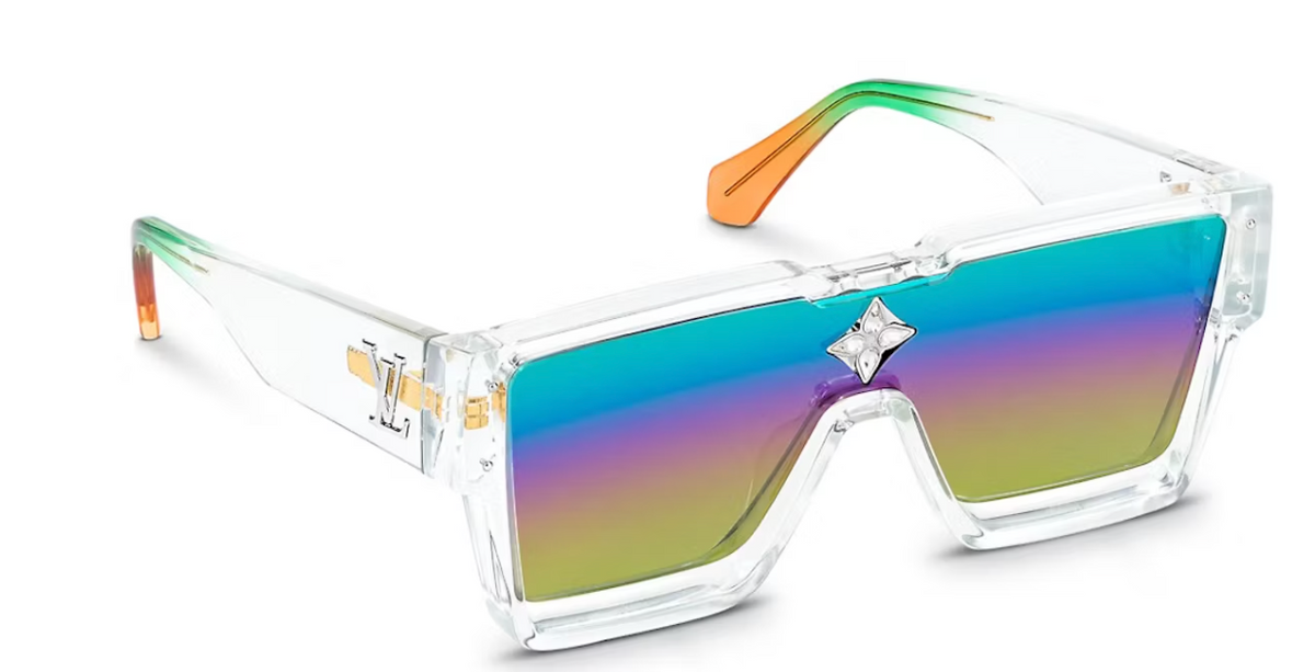 Louis Vuitton Cyclone Sunglasses Clear Multicolor Gradient