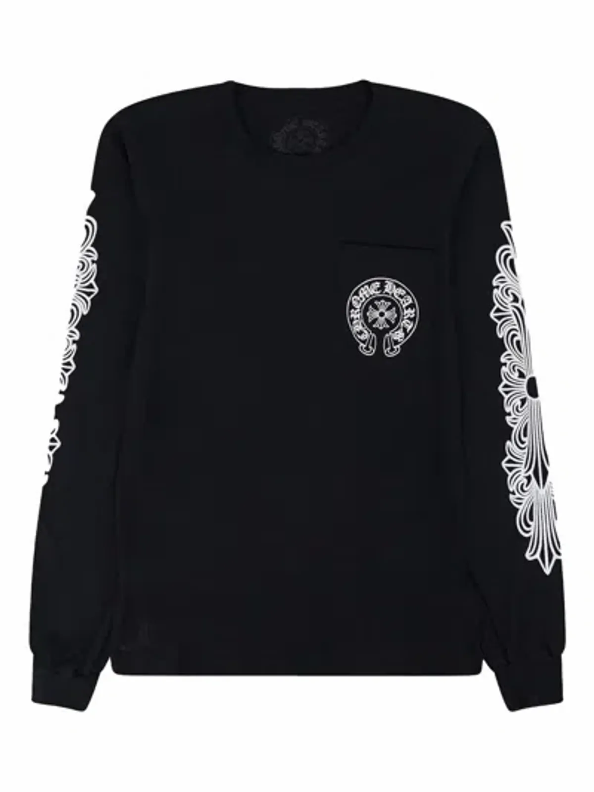Chrome Hearts Horseshoe-logo Long-sleeve T-shirt In Black