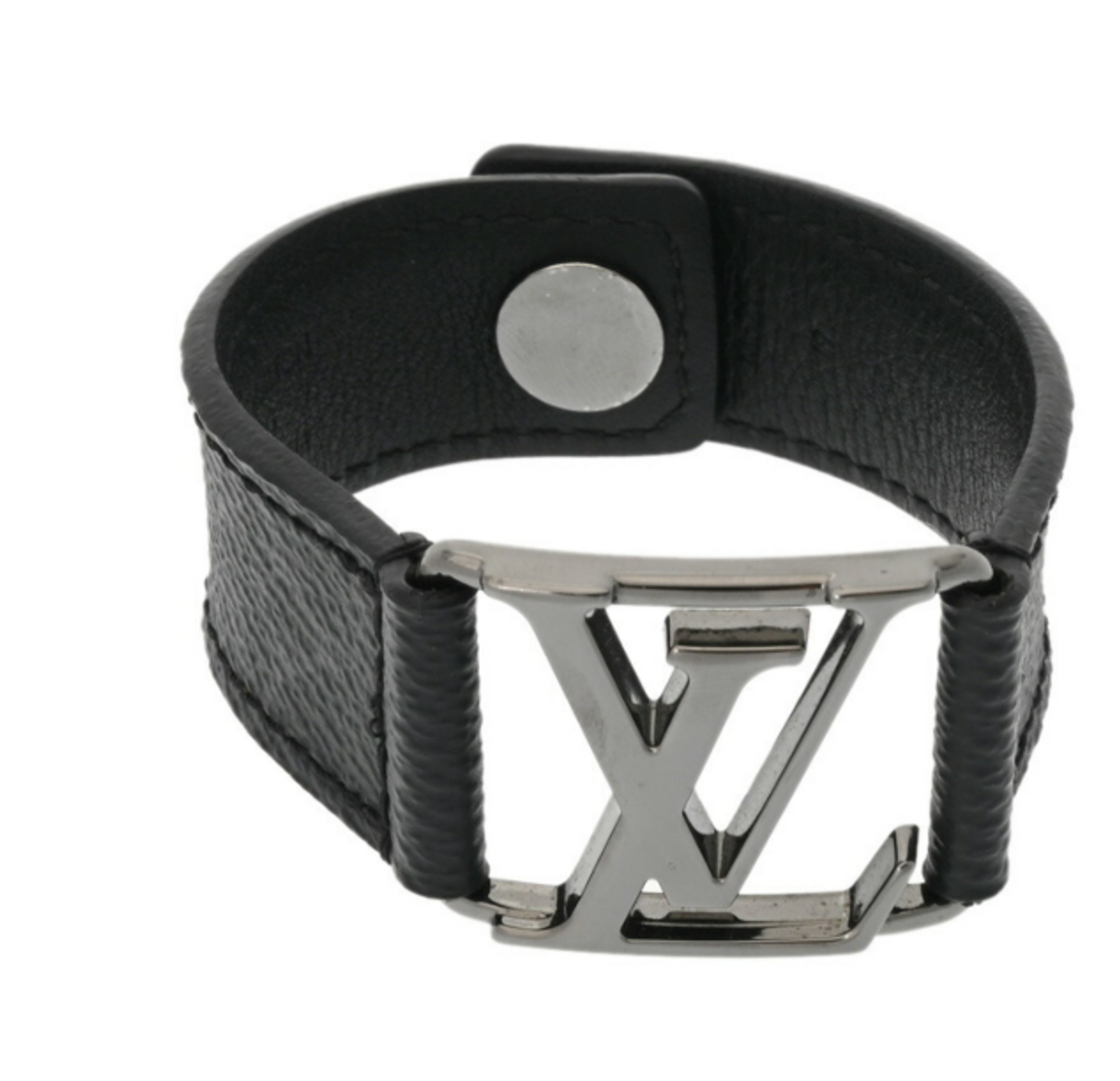 Louis Vuitton Logo Eclipse Hockenheim Charm Bracelet Black