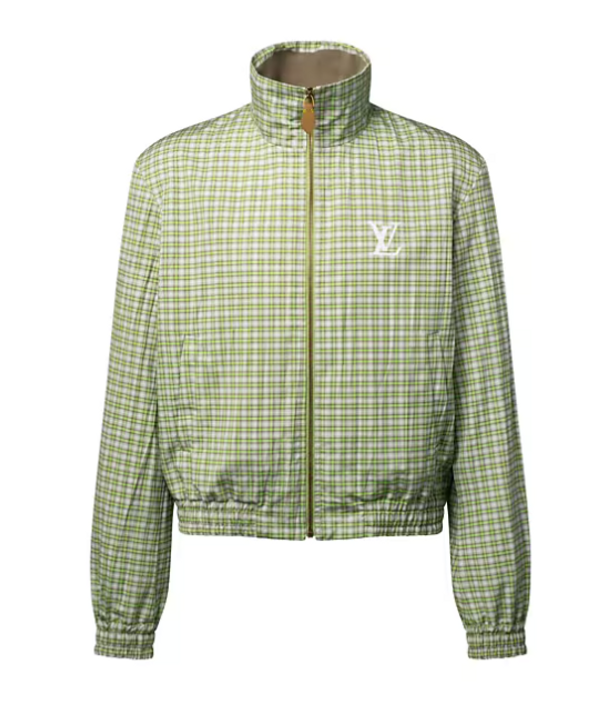 Louis Vuitton Signature-Printed Checkered Tracksuit Top