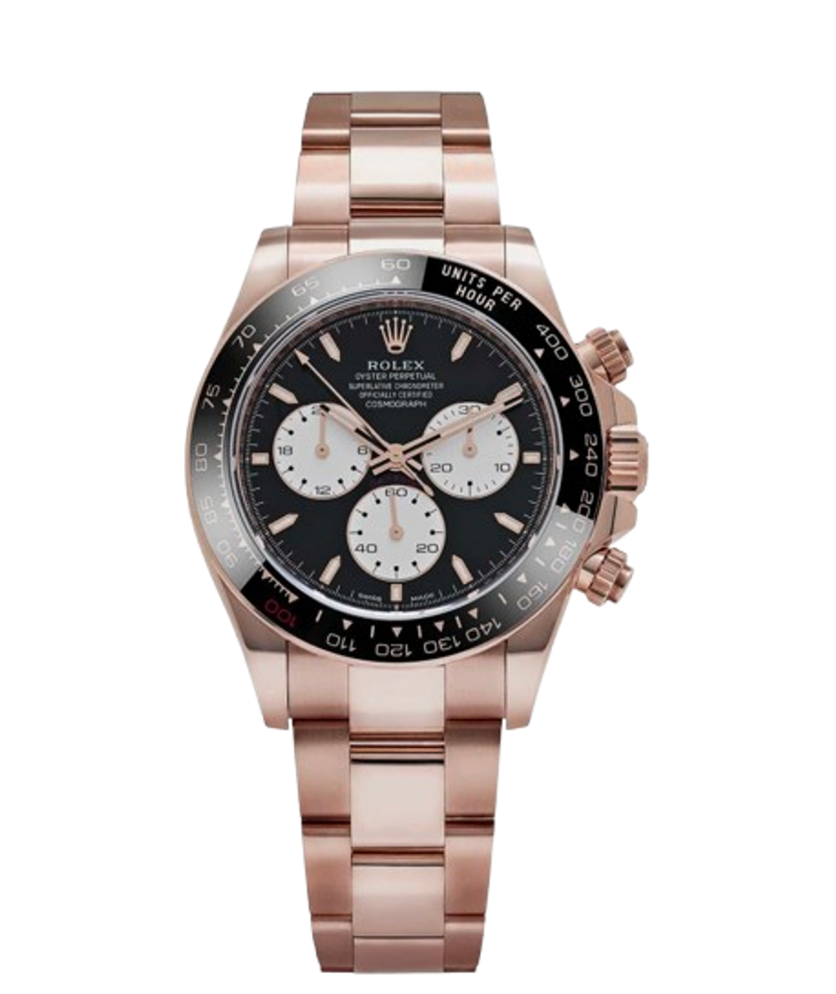 Rolex Daytona Le Mans Rose Gold Bright Black Dial