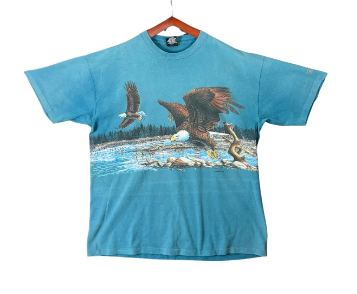 Vintage 1992 Signal Sport Habitat Eagle T-Shirt