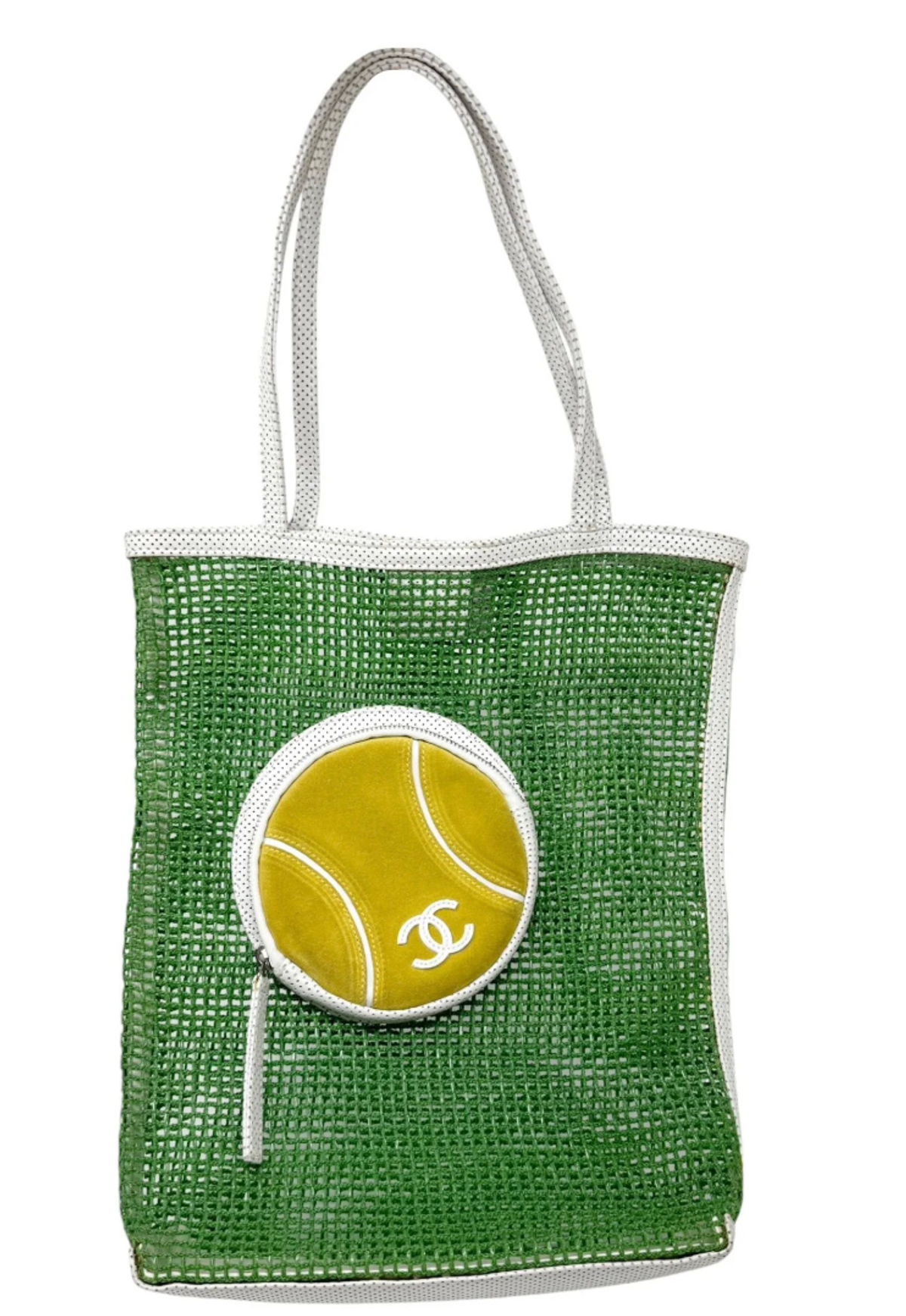 Chanel Green Mesh Tennis Bag