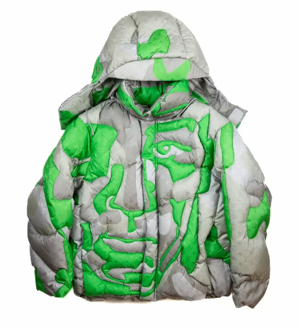 Louis Vuitton × KidSuper Puffer Coat W/ Tags In Grey