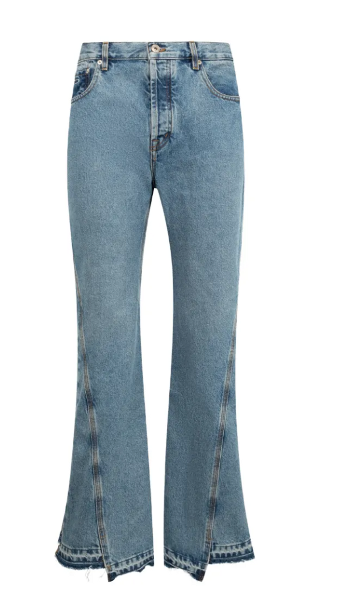 Gallery Dept. Mens Indigo Melrose Wide-leg Denim Jeans In Purple