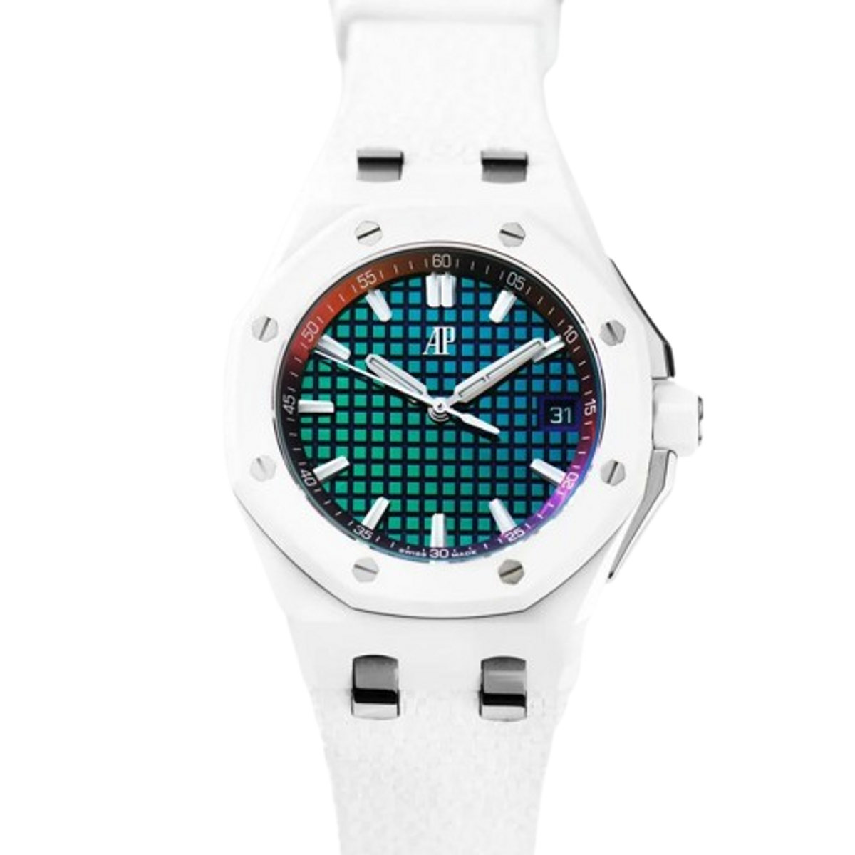 Audemars Piguet Royal Oak Offshore Selfwinding White Ceramic Chameleon Dial