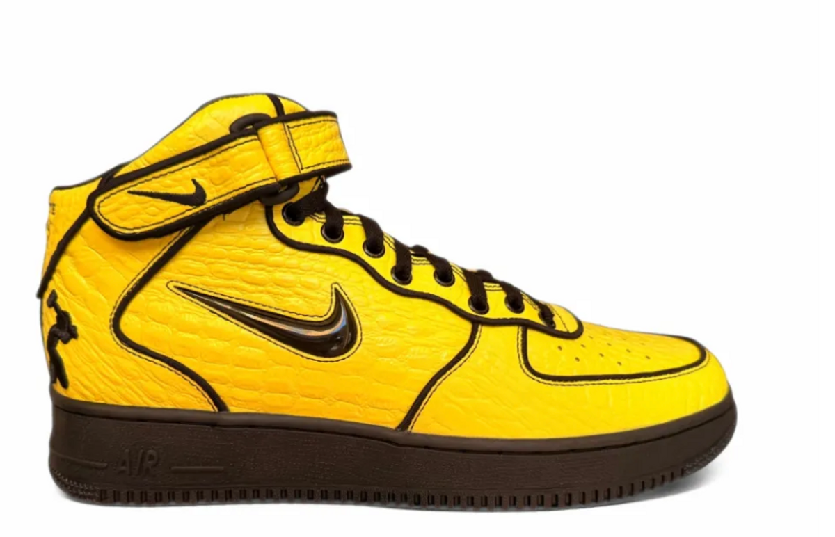 Nike × Concrete Boys Air Force 1 Mid Opti Yellow