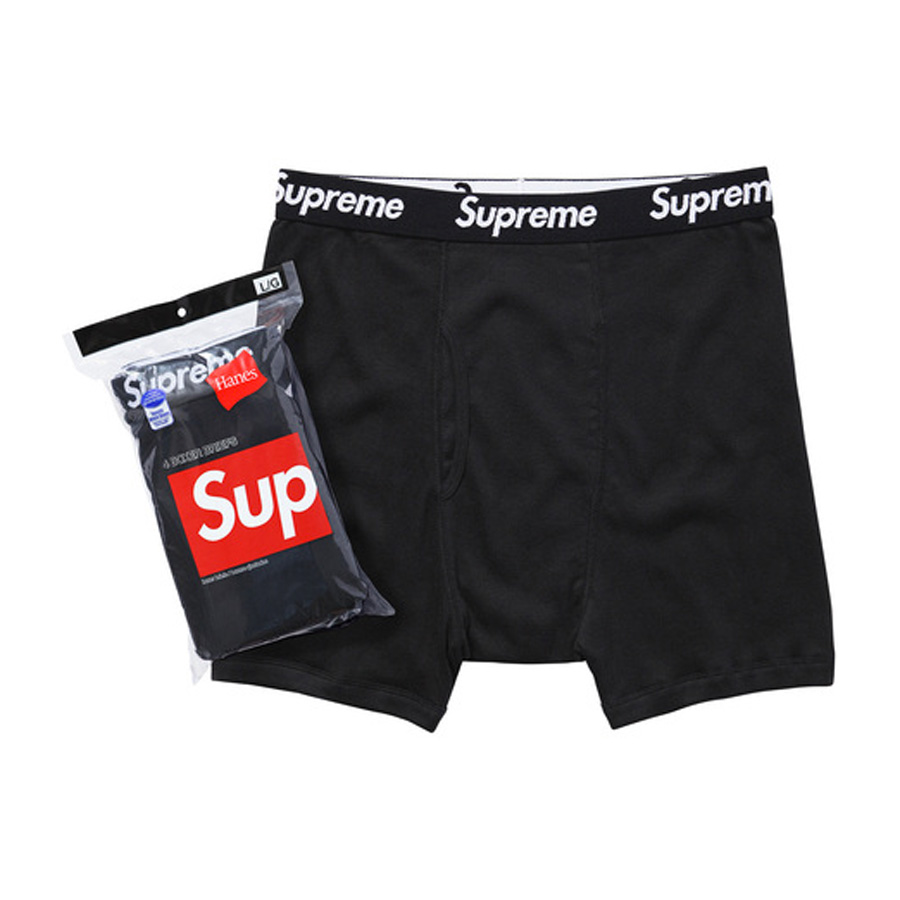 Supreme Black Boxer Briefs