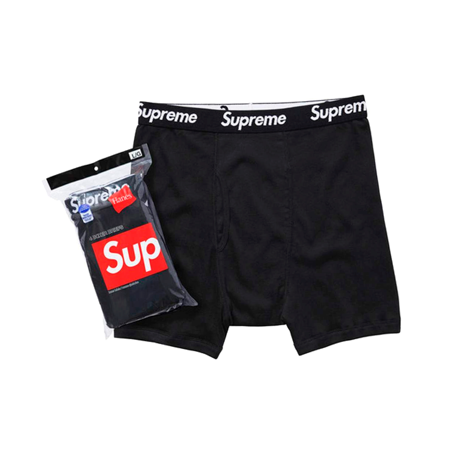 Supreme Black Boxer Briefs