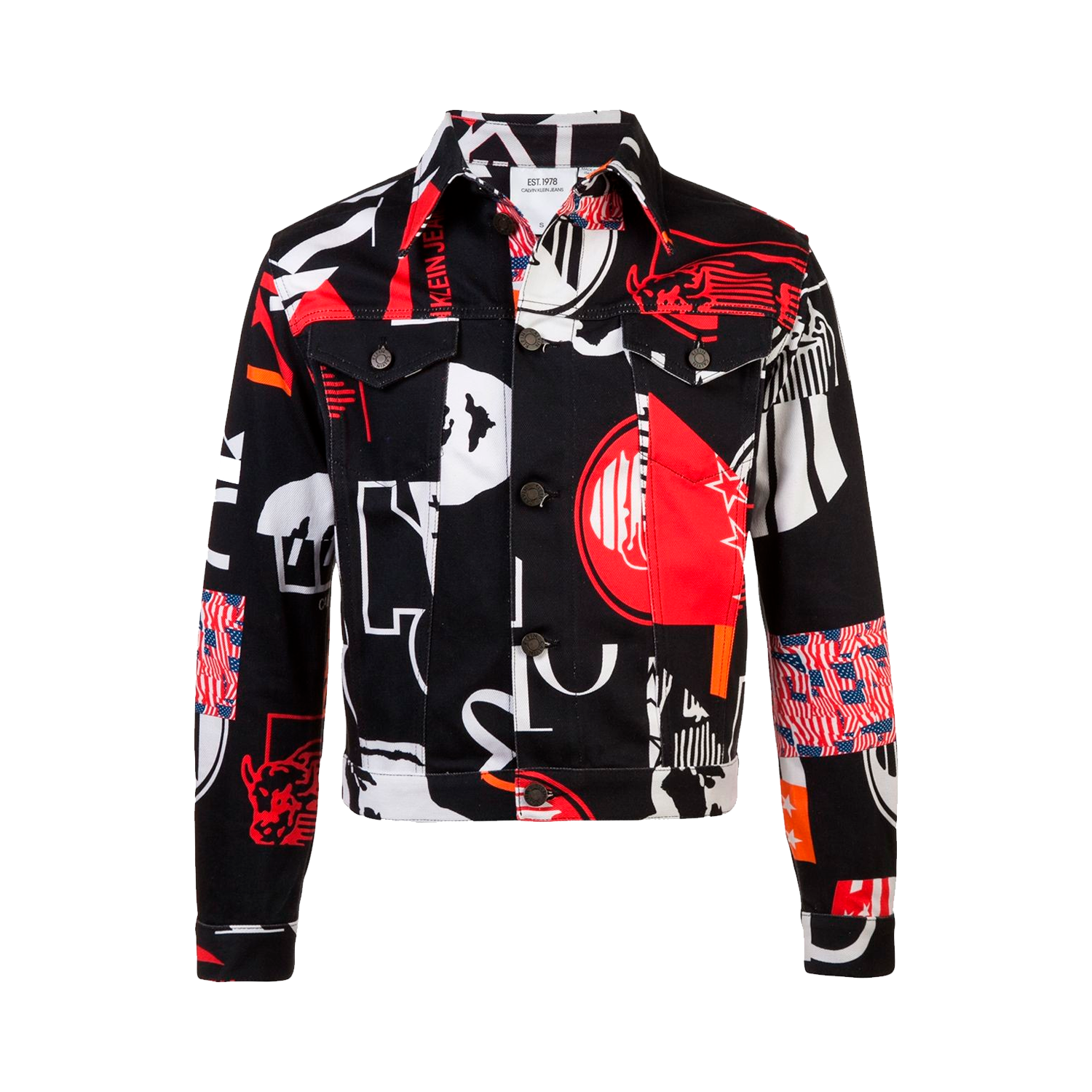 Calvin Klein Black Modernist Trucker Jacket