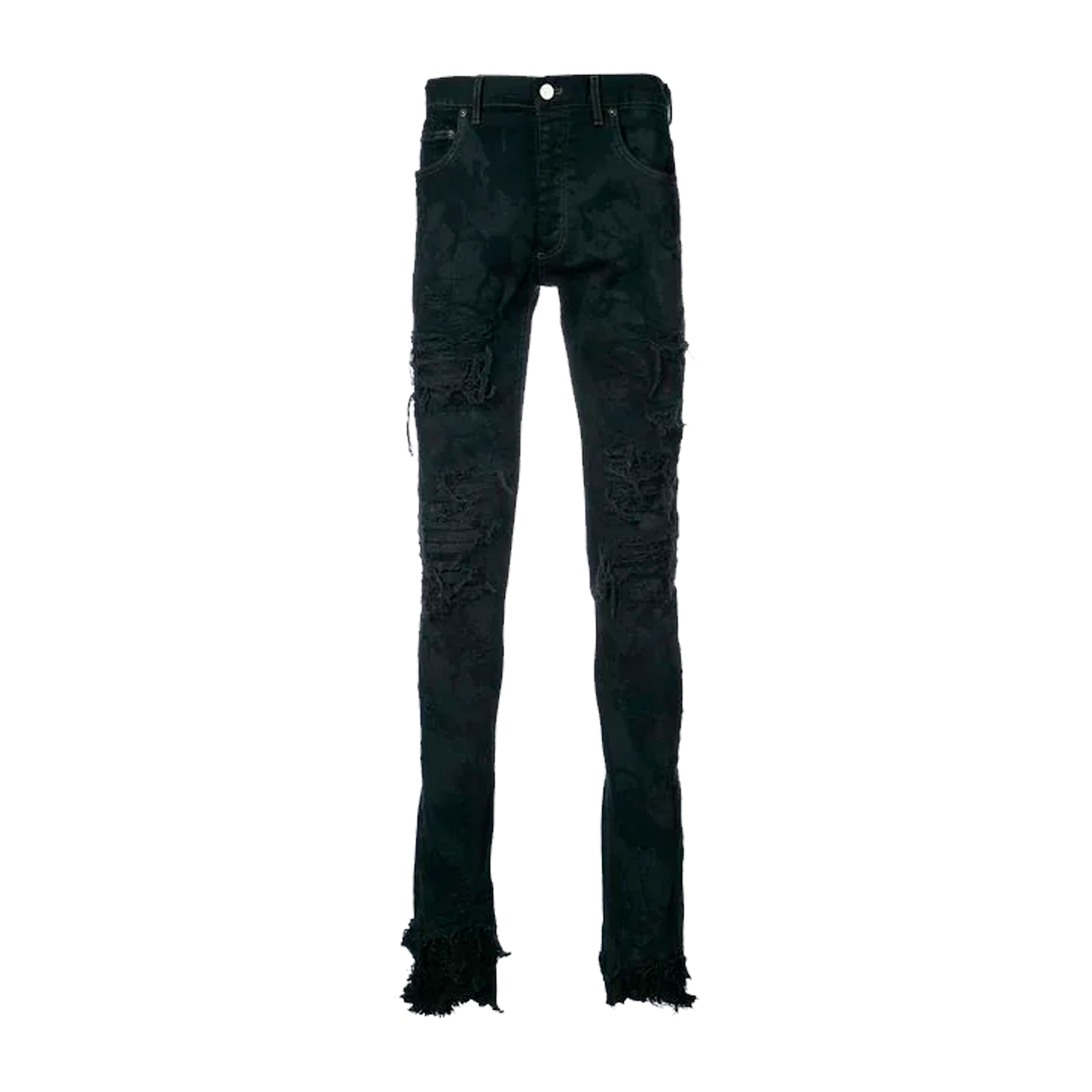 Fagassent paint splatter distressed jeans Clearance