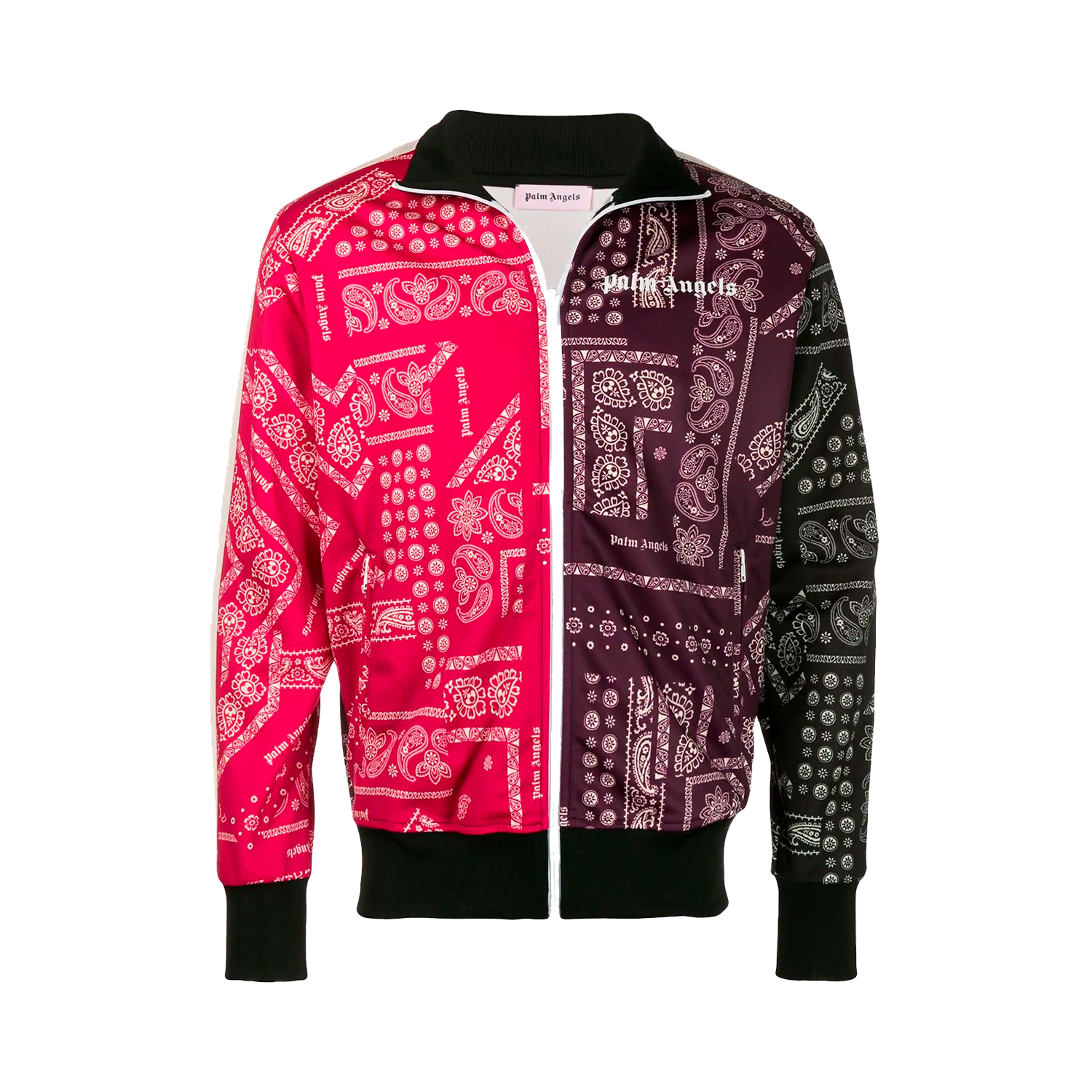 Palm Angels Contrast Paisley Zip Jacket