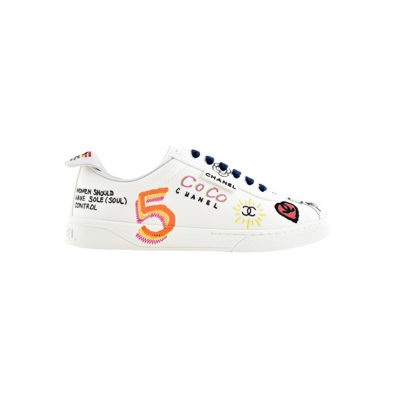 low top chanel sneakers