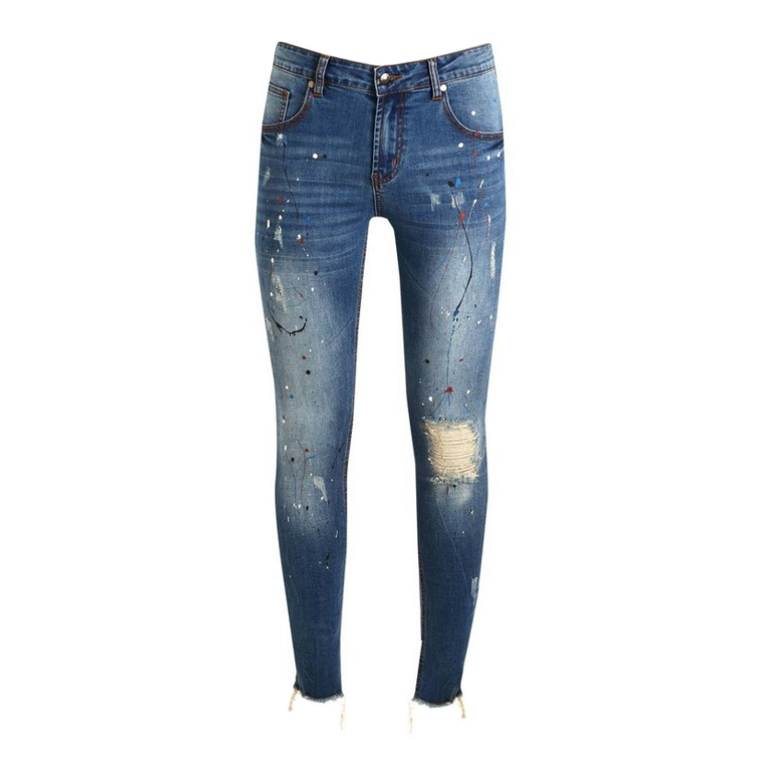 BooHooMan Paint Jeans WHAT’S ON THE STAR?