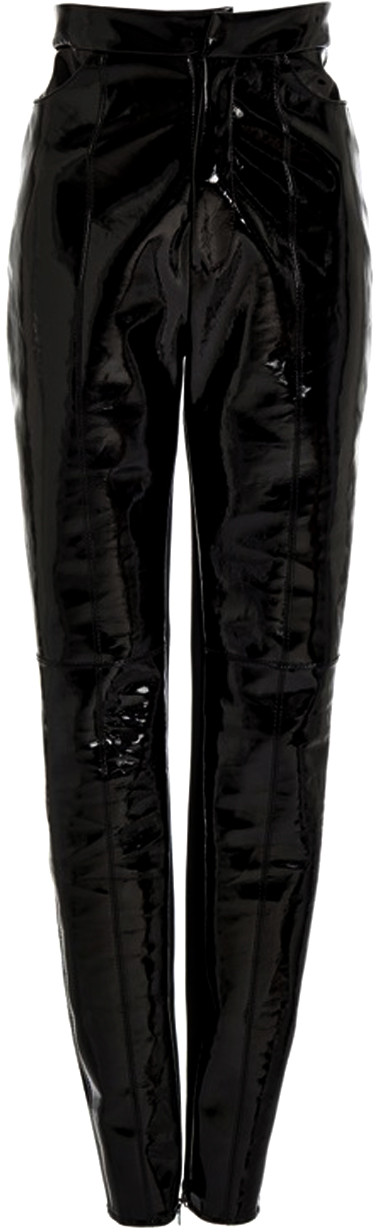 David Koma Patent Leather Leggings