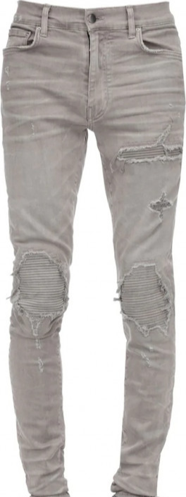 Amiri Mx1 Cotton Denim Jeans In Cgr-coolgry
