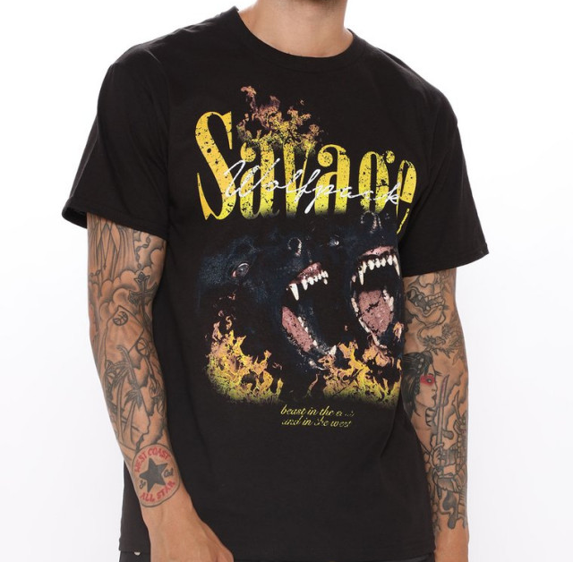 FashionNova Wolfpack Print T-Shirt