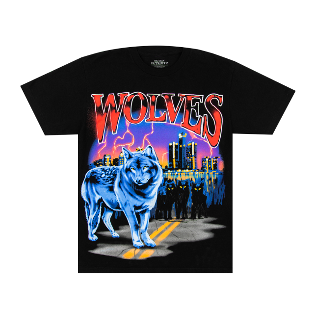 Big Sean Wolves Black Print T-Shirt 
