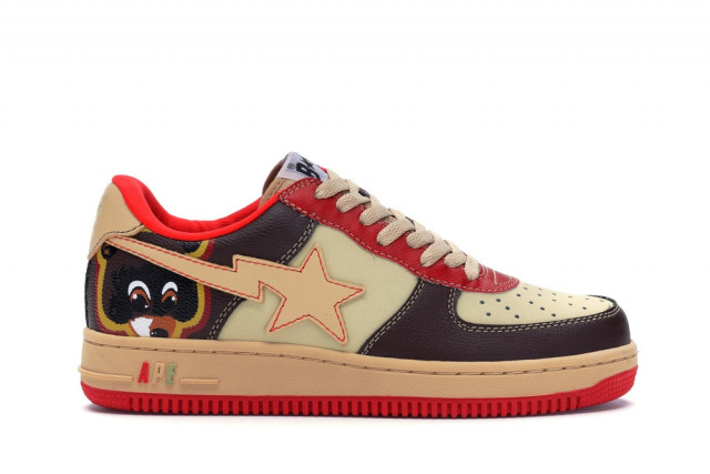 Bape × Kanye West Merch Bapesta College Dropout