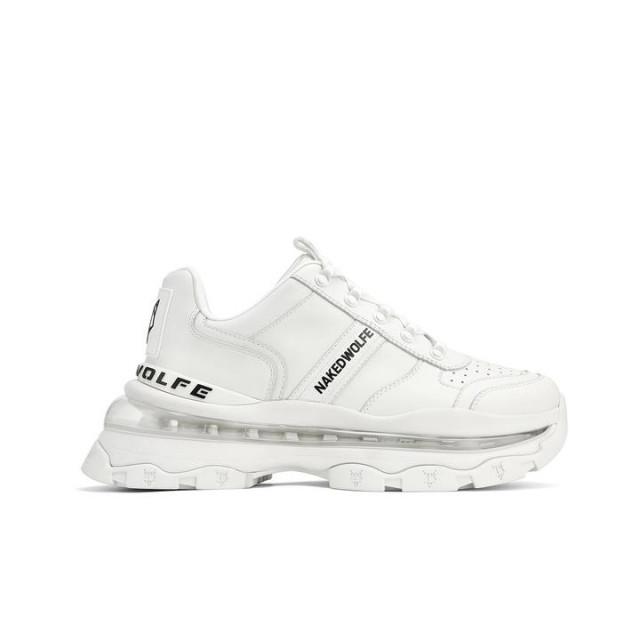 Naked Wolfe Stronger White Leather Sneakers