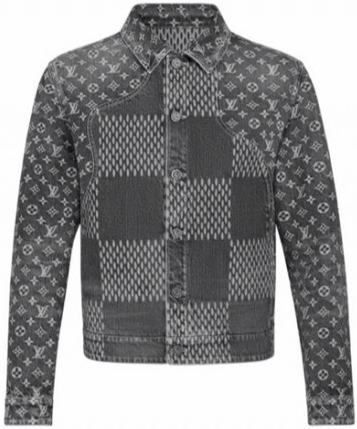Louis Vuitton × Nigo Giant Damier Waves MNGM Denim Jacket