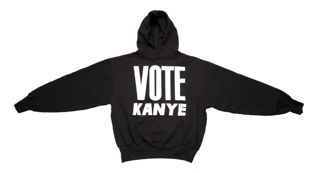 Kanye West Merch Vote Kanye Black Hoodie