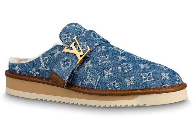 Louis Vuitton Cosy Mule Monogram Denim Slides