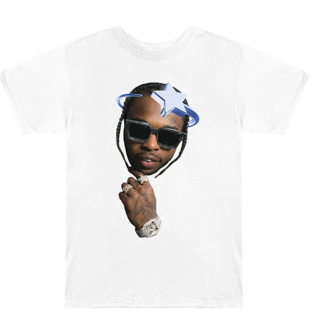 Vlone × Pop Smoke Merch Print T-Shirt