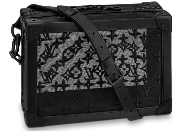 Louis Vuitton Soft Trunk Monogram Mesh Black Bag