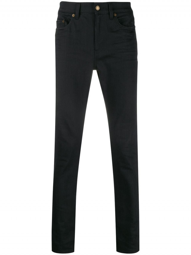 Saint Laurent Mid Rise Skinny Jeans