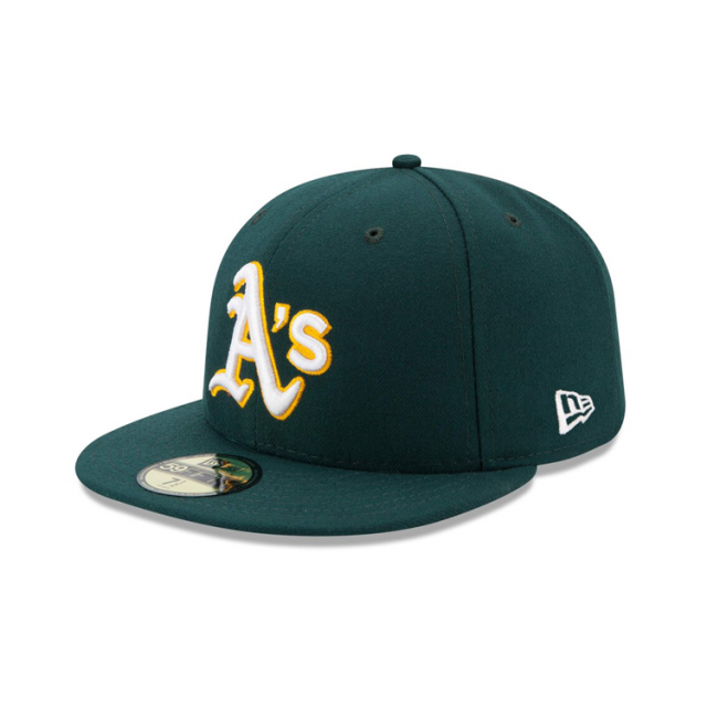 New Era Authentic Collection Oakland Athletics On-Field Fitted Road Hat