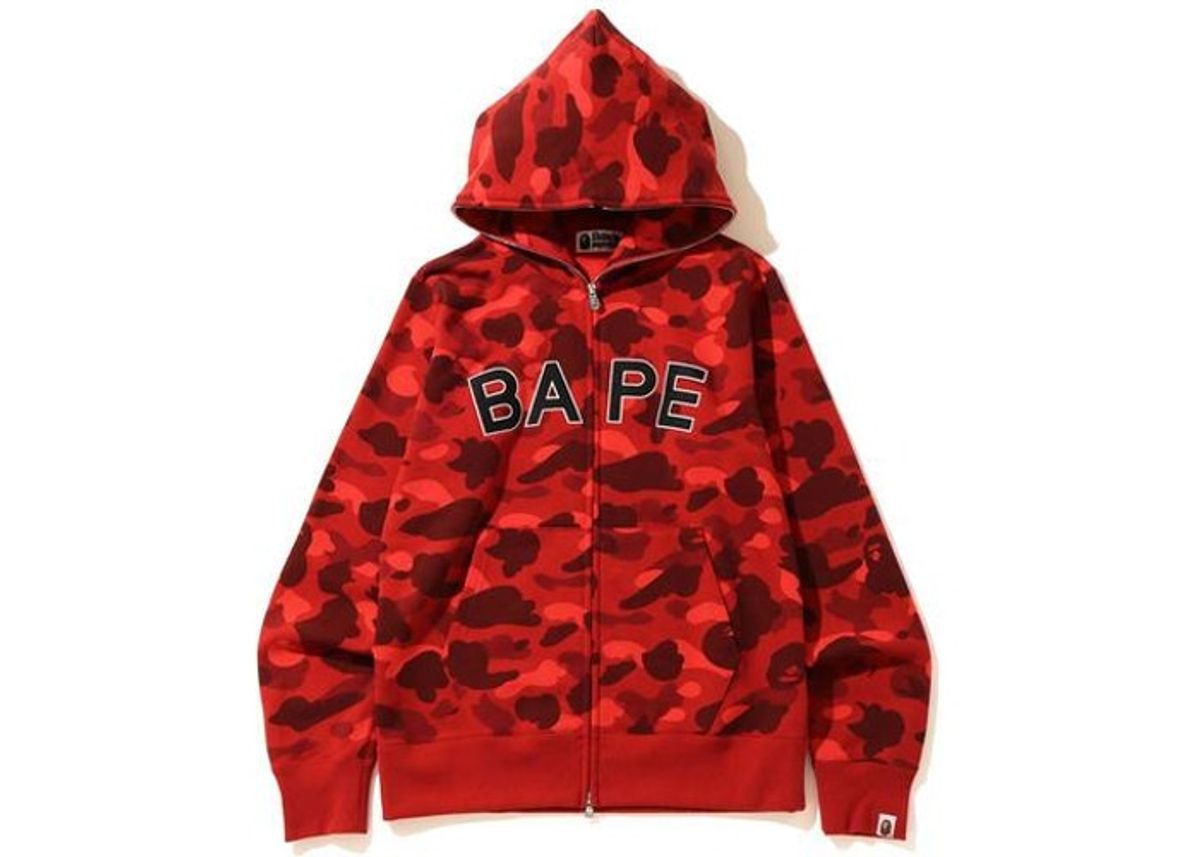 Bape Camo Red Hoodie
