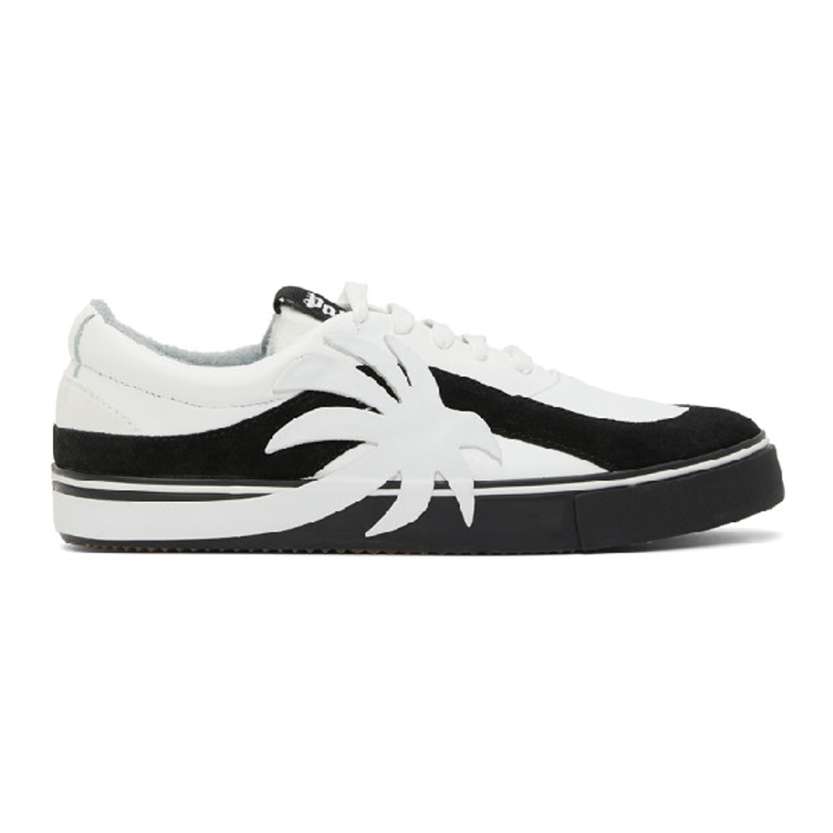 Palm Angels Monochrome Appliquéd Vulcanised Sneakers