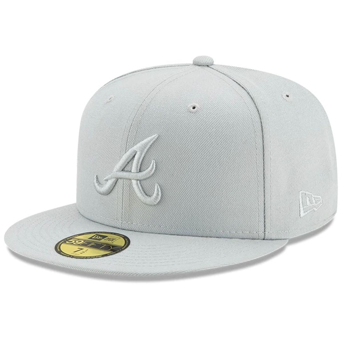New Era Atlanta Braves Gray Spring Color Basic 59FIFTY Fitted Hat