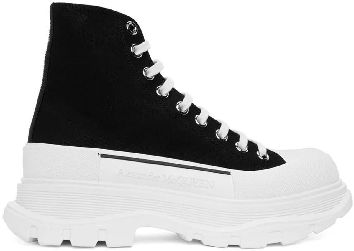 Alexander McQueen Tread Slick HighTop Sneakers WHAT’S ON THE STAR?