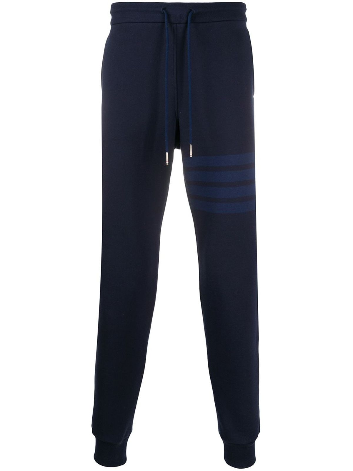 Thom Browne Tonal 4 Bar Loopback Blue Track Pants