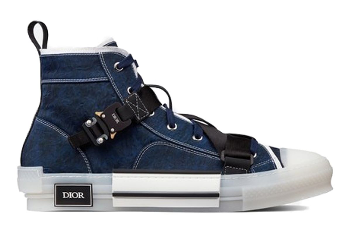 Dior B23 High Top Blue Sneakers