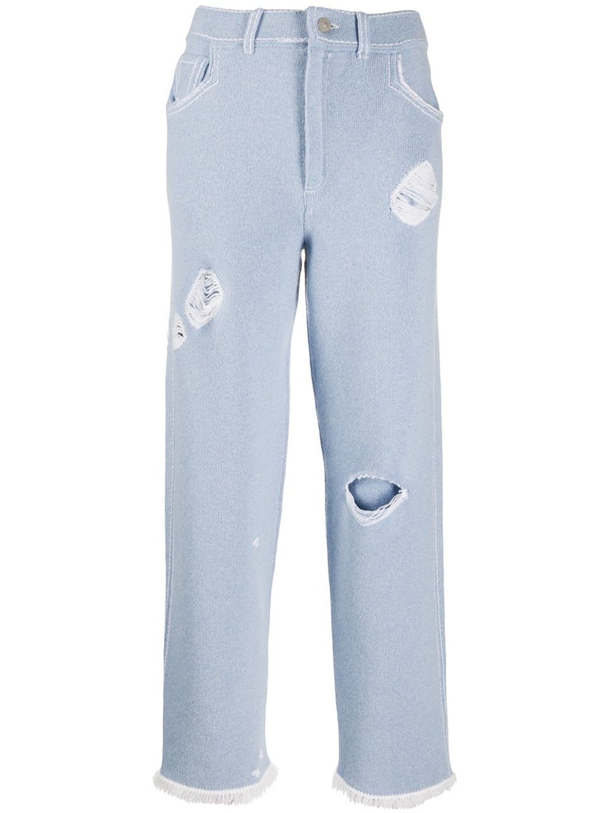 Barrie Denim-inspired Boyfriend Trousers In Blue