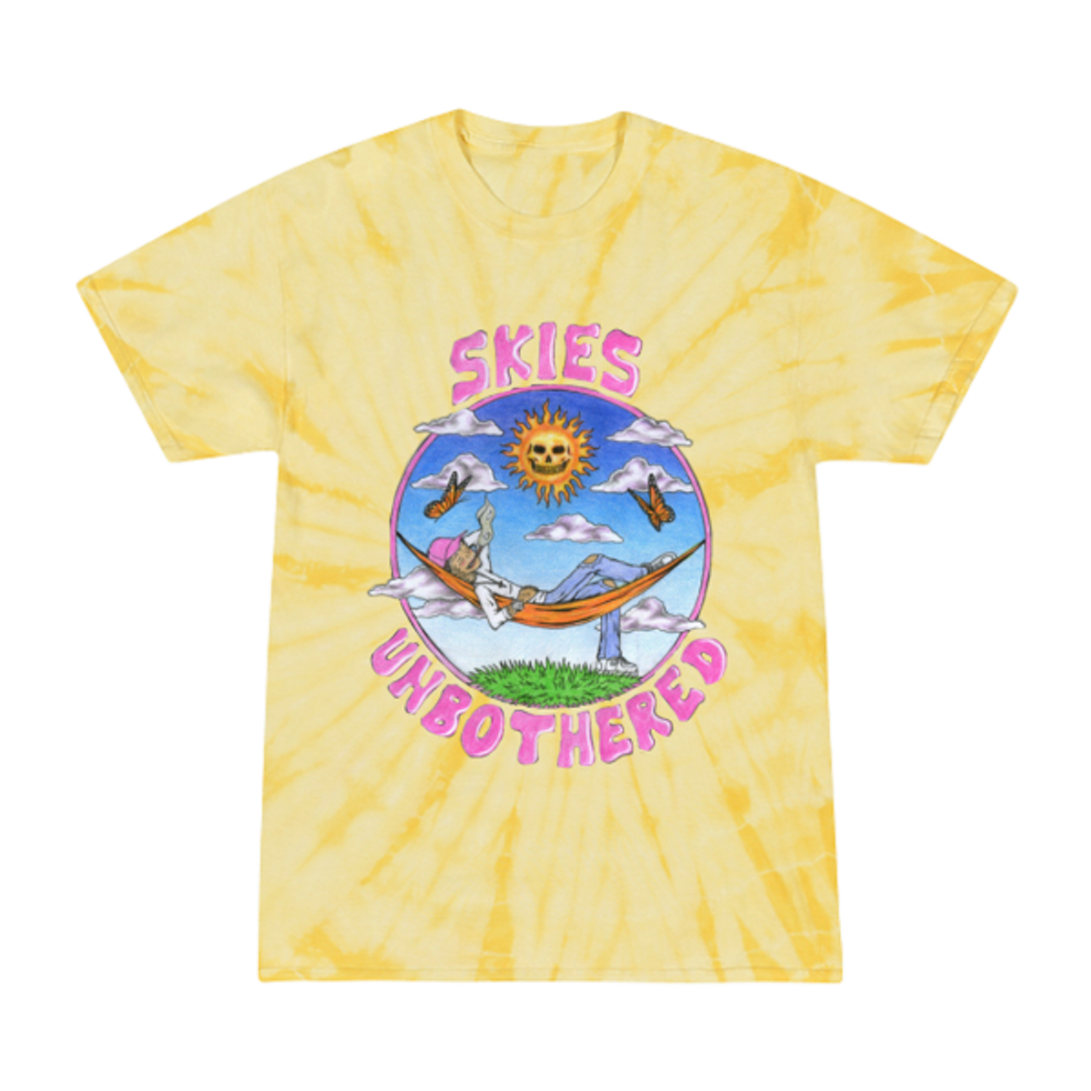 Lil Skies Merch Unbothered Graphic Tie Dye T-shirt