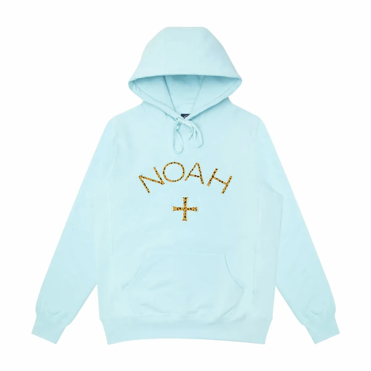 Noah Cheetah Core Logo Ice Blue Hoodie