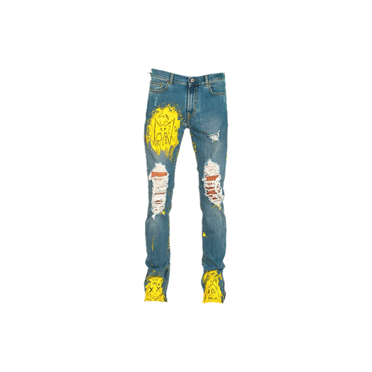 Marc Jacques Burton Crixus Jeans Hand Painted