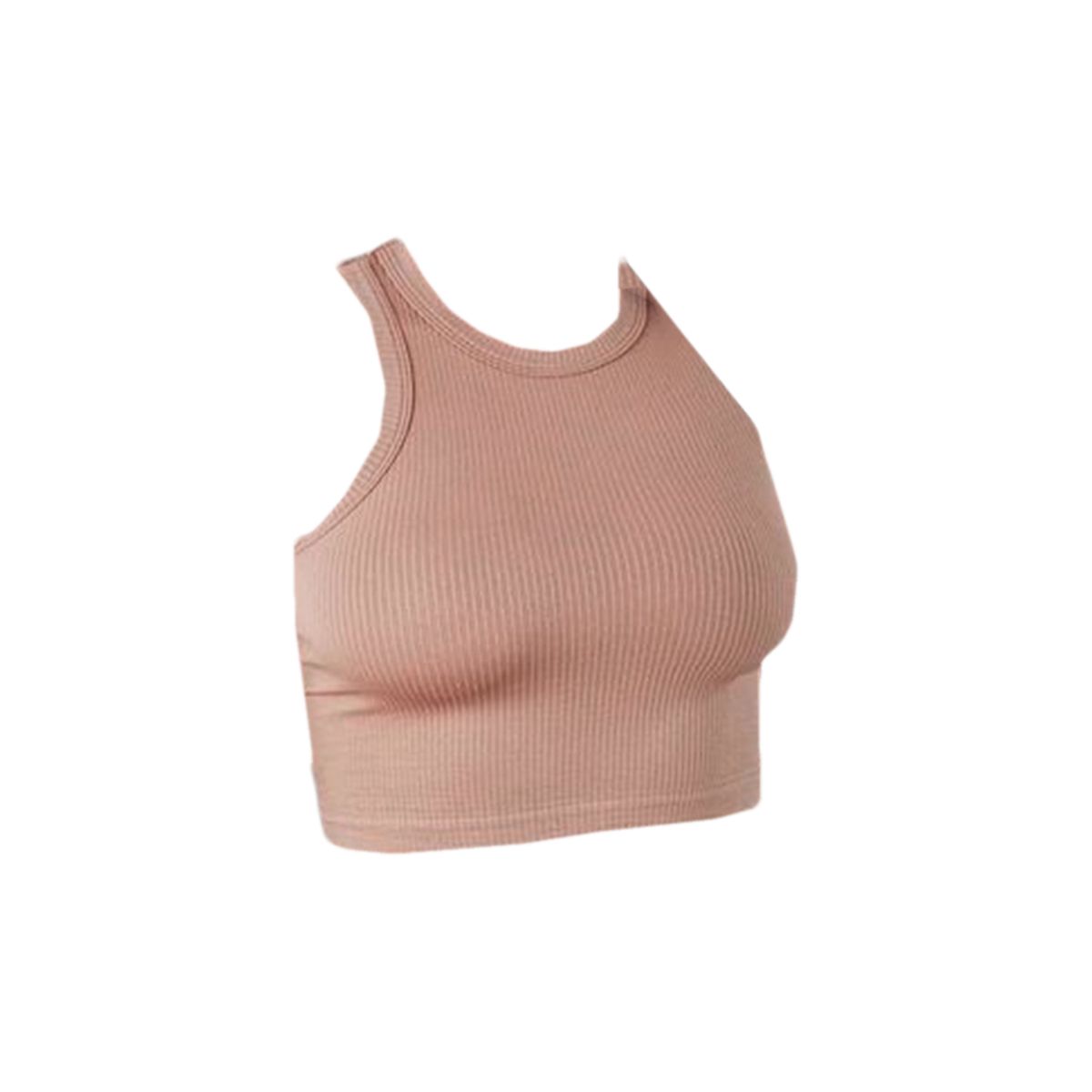 Sorella Khaki Ribbed Thick Band Tank