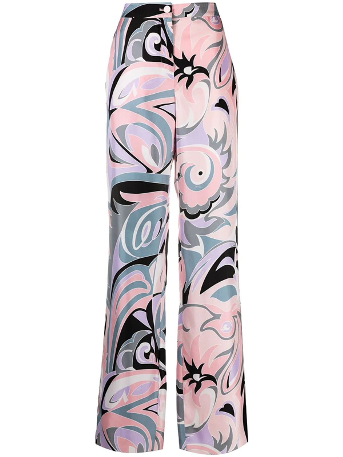 Emilio Pucci Dinamica Degradè-print Straight-leg Trousers In Pink